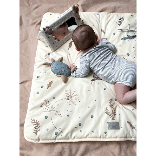 Helekollane laste mängumatt 80x80 cm Sea Garden - Cam Cam Copenhagen-image-3