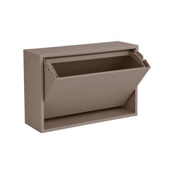 Helepruun seinale kinnitatav prügikast taaskasutatud plastist Mini Box - ReCollector
