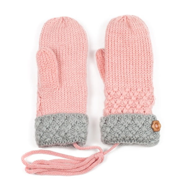 Růžové rukavice Tina