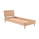 Tammepuidust üheinimesevoodi koos voodipõhjaga 90x200 cm Forrest - Vipack