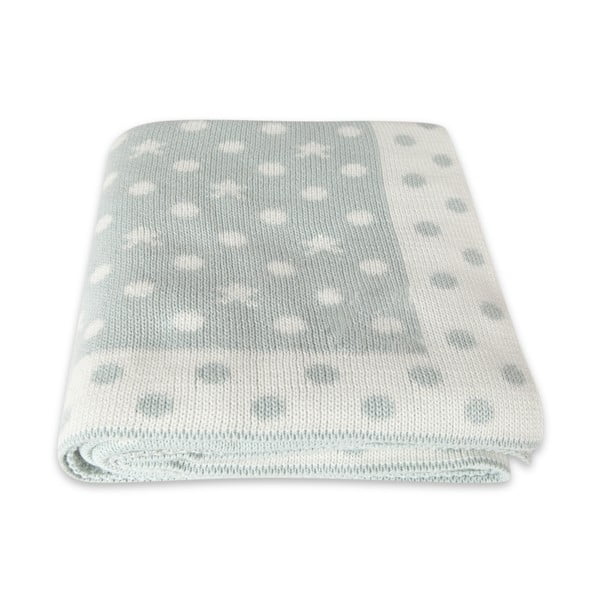 Baby Baby Dots helesinine puuvillane beebitekk, 90 x 90 cm - Homemania Decor-image-2