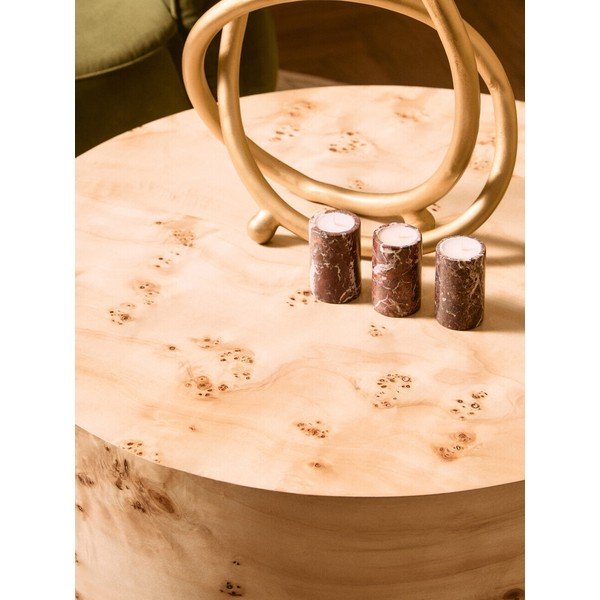Ümmargune naturaalses värvitoonis kohvilaud, läbimõõduga 80 cm Mota - Premier Housewares-image-2