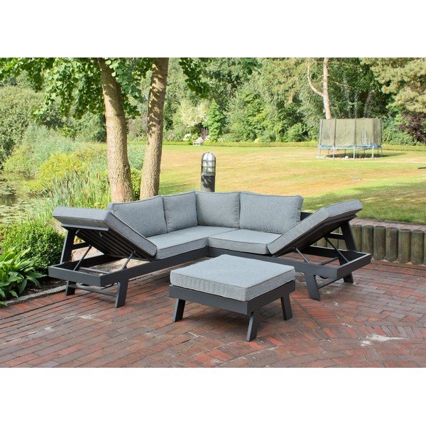 Hall alumiiniumist aiamööbli komplekt 4-le Donna - Garden Pleasure-image-2