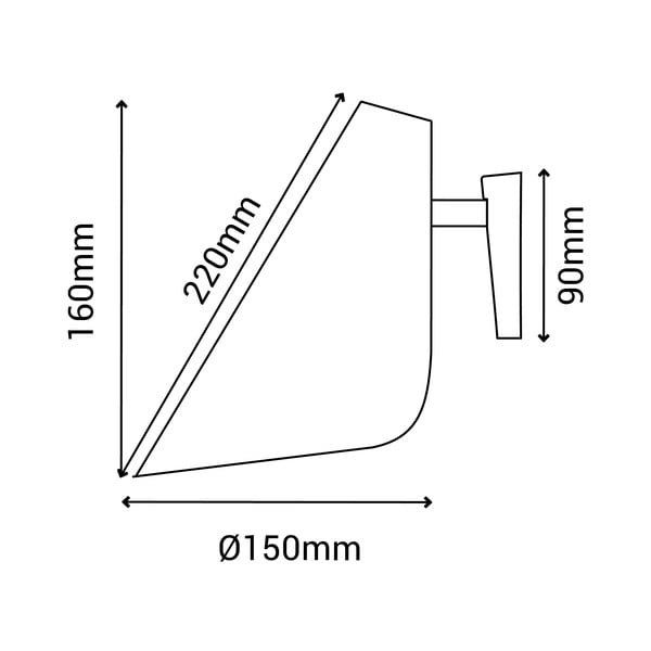 Must seinalamp , kõrgus 16 cm Lisboa - SULION-image-3