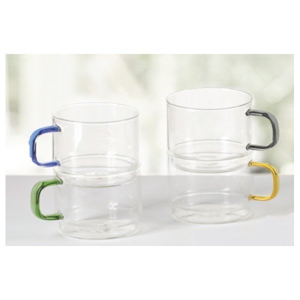 Klaasist kruusid komplektis 4 tk 350 ml Bridge - Brandani-image-3