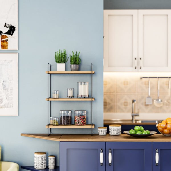 Tammedekooriga riiul 40 cm Pulalis - Kalune Design-image-2