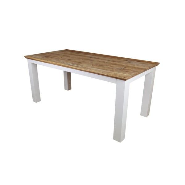 Bílý jídelní stůl z dubového a borovicového dřeva HSM Collection Dover, 160 x 90 cm