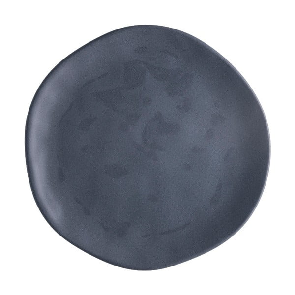 Tmavě šedý porcelánový talíř na pizzu Brandani Pizza, ⌀ 20 cm