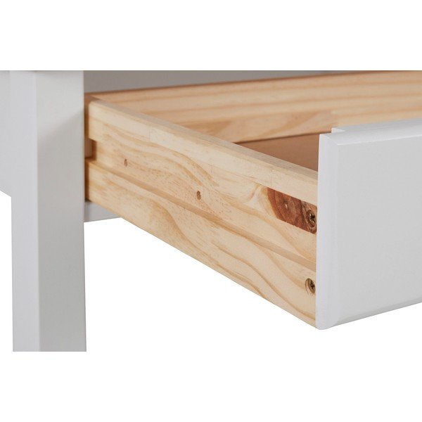 Valge ja pruun männi töölaud , pikkus 100 cm Gava - Støraa-image-3