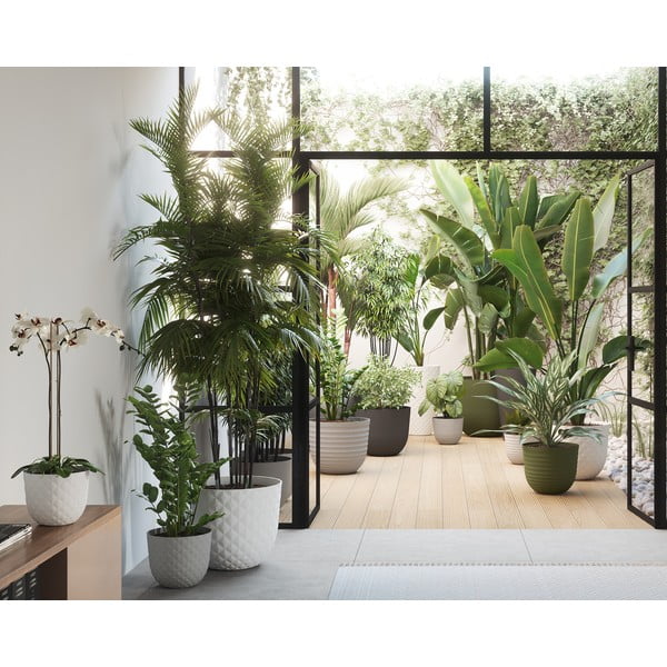 Ümbertöödeldud plastikust lillepott ø 30 cm Havana - Artevasi-image-3