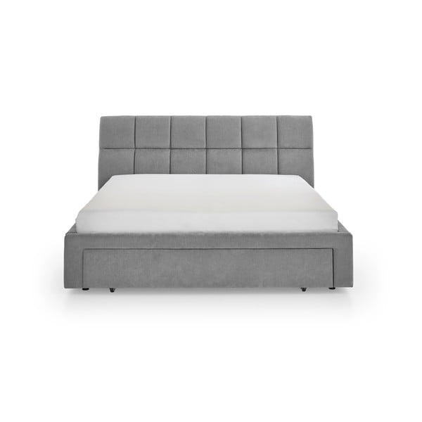 Hall polsterdatud kaheinimesevoodi ilma liistudeta 180x200 cm Canyon - Meise Möbel-image-4