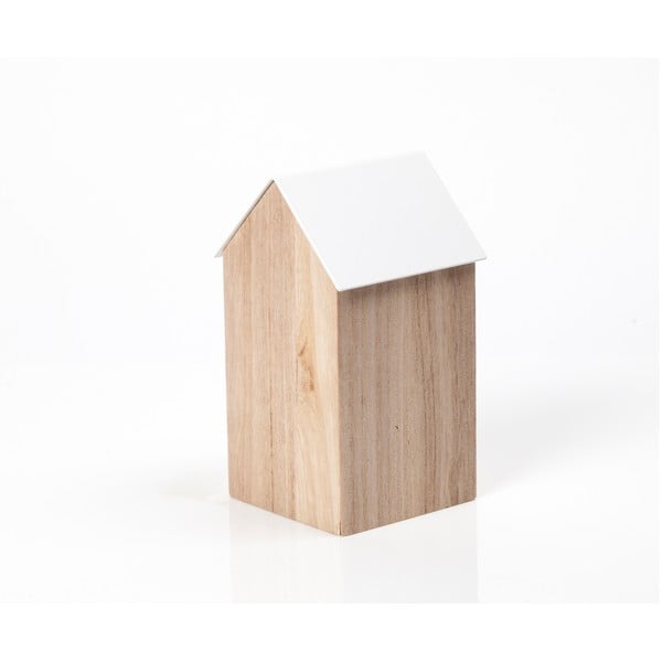 Bílý úložný box House Medium