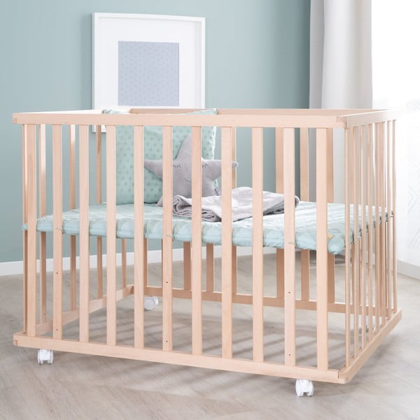 Laste reguleeritava kõrgusega/ratastega mänguaedik 75x100 cm Style - Roba-image-3