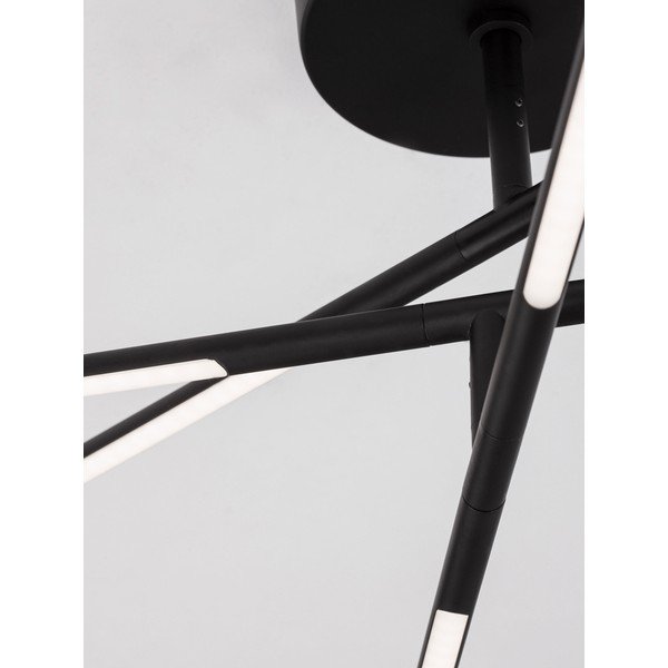 Must metallist hämardatav LED-laevalgusti akrüülklaasist varjuga 77x84 cm Raccio - Nova Luce-image-2