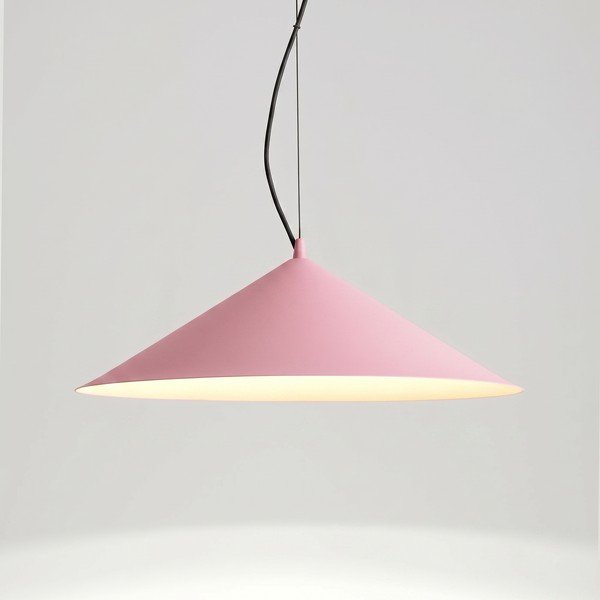 Roosa metallist LED-ripplamp ø 50 cm FINT - Thoro-image-4