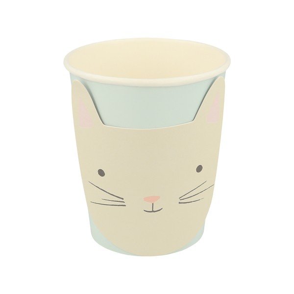 Ühekordsed pabertopsid 8tk komplektis Cat - Meri Meri-image-3