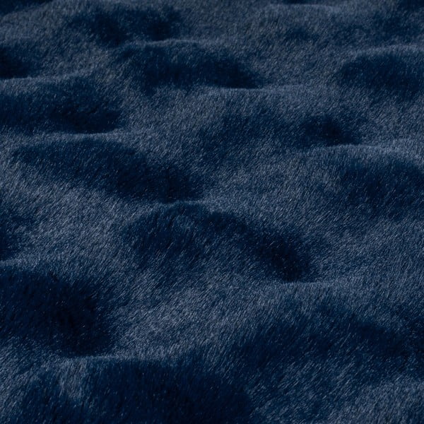 Tumesinine sünteetiline karusnahk vaip 80x150 cm Waffle Faux Fur - Flair Rugs-image-2