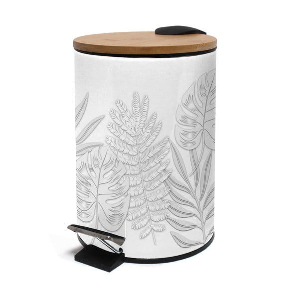 Valge metallist prügikast 3 l Amber - douceur d'intérieur