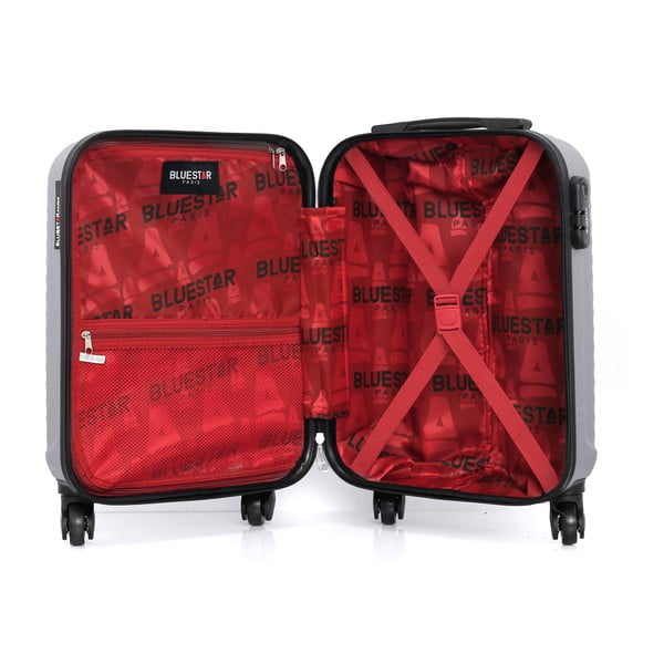 Set šedého cestovního kufru na kolečkách a menšího příručního kufříku Bluestar Marro-image-3