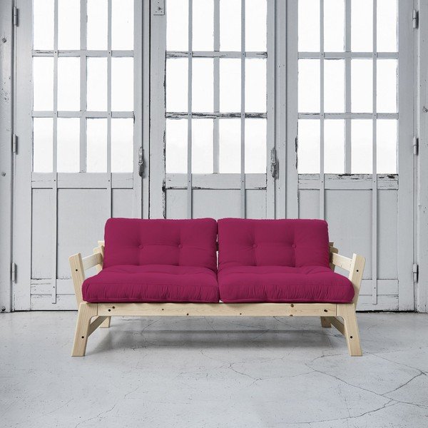 Rozkládací pohovka Karup Step Natural/Pink-image-1