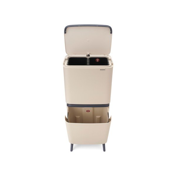 Beež plastprügikast 25+10+10 l sorteeritud jäätmete jaoks SortUp Recycle Hi - Brabantia-image-4