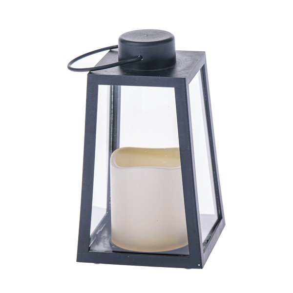Must LED-latern taskulampidele (kõrgus 18 cm) - Dakls