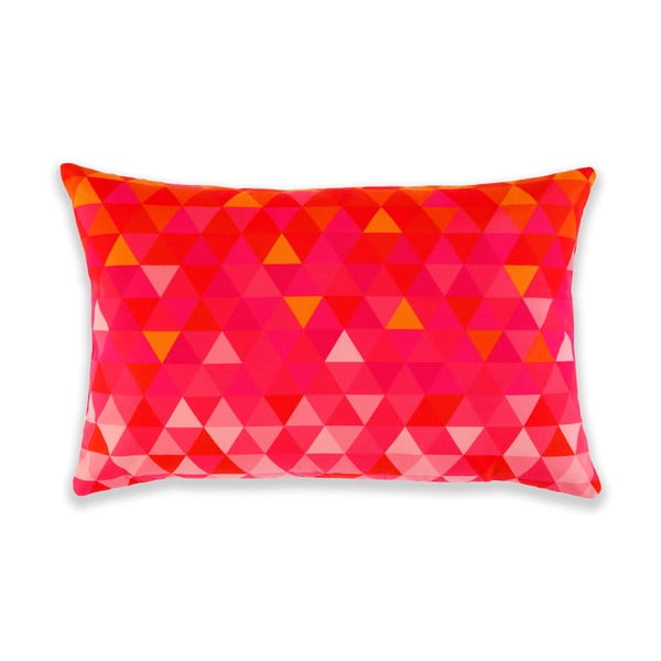 Polštář Triangles Orange/Pink, 60x40 cm