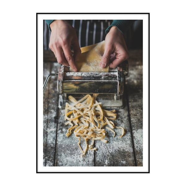 Plakát Imagioo Making Fresh Pasta, 40 x 30 cm