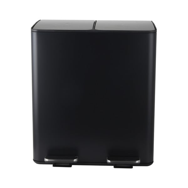 Matt must terasest prügikast 2x20 l sorteeritud jäätmete jaoks/pedaaliga Aliya - Spirella-image-3