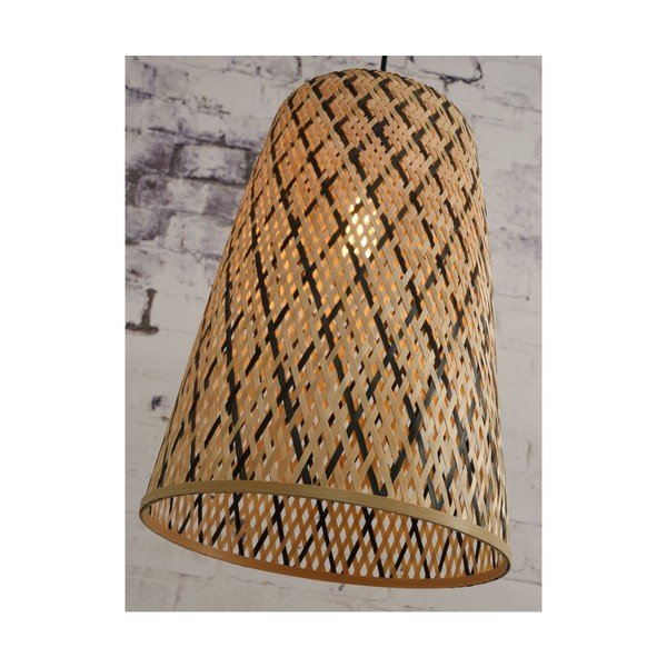 Rippuv bambuslamp , ⌀ 34 cm Kalimantan - Good&Mojo-image-3