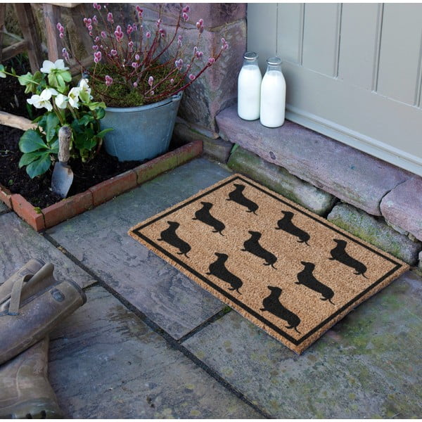 Kookoskiududest matt 40x60cm Dachshund - Artsy Doormats-image-1