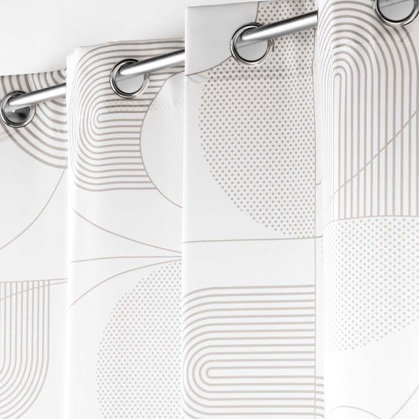 Valge kardin 140x280 cm Esquisse - douceur d'intérieur-image-1