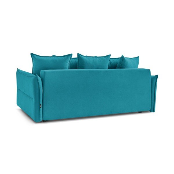 Türkiissinine diivanvoodi 226 cm Leon – Bobochic Paris-image-4