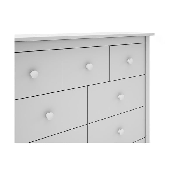 Valge madal mändist lastekapp 110x80 cm Max - Marckeric-image-1