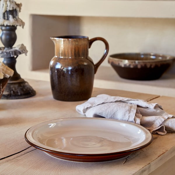 Kivikeraamikast taldrik, tellis-beež ø 26 cm Poterie - Casafina-image-1