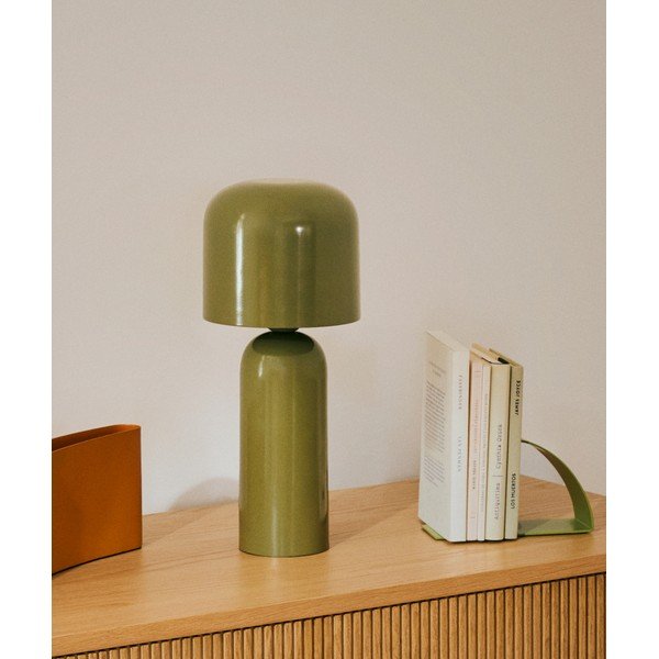 Roheline metallist laualamp (kõrgus 38 cm) Monze - Kave Home-image-1
