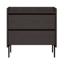 Must tammedekooriga kõrge kummut 80x82 cm Wrap – Bonami Selection