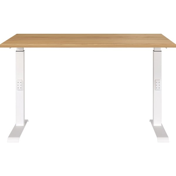 Reguleeritava kõrgusega tammedekooriga töölaud Downey – Germania-image-2