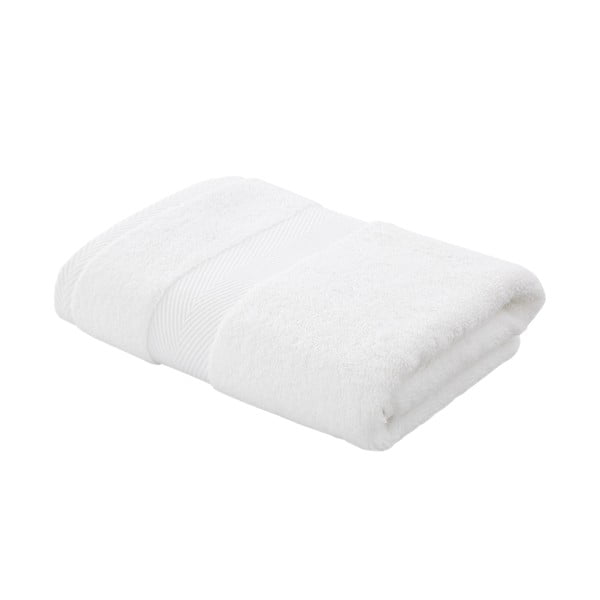 Valge puuvillane rätik siidiga 50x90 cm - Bianca