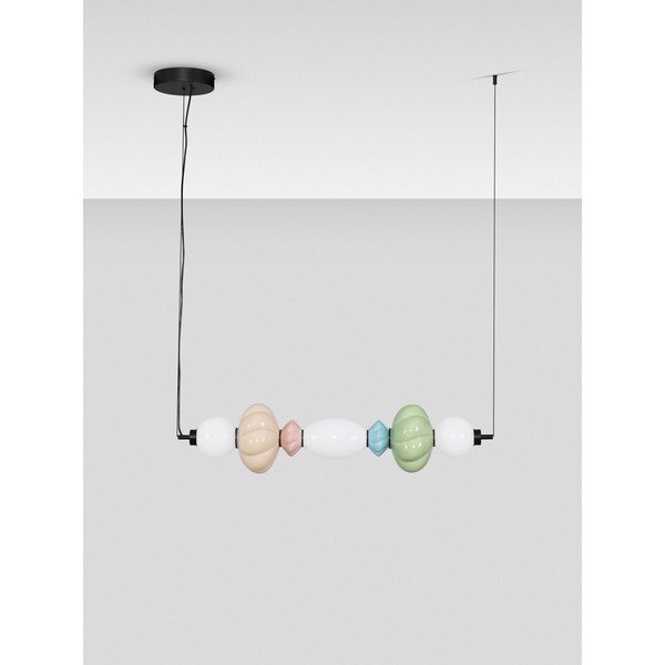 Keraamiline LED-rippvalgusti, millel on hämardatav kujundus ja keraamiline/klaasist varjund Oneta - Nova Luce-image-3
