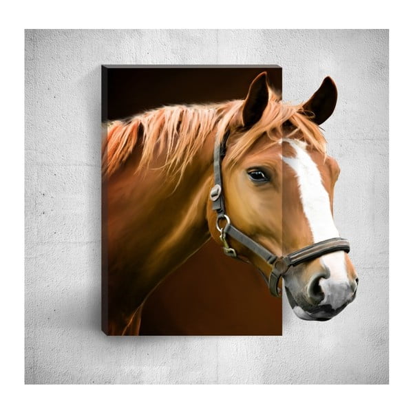 Nástěnný 3D obraz Mosticx Horse, 40 x 60 cm