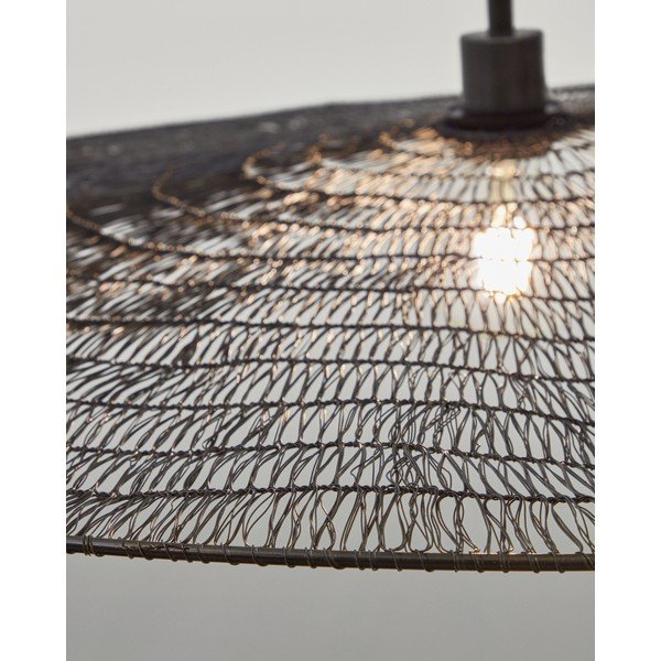 Must rippvalgusti ø 100 cm Makai - Kave Home-image-3