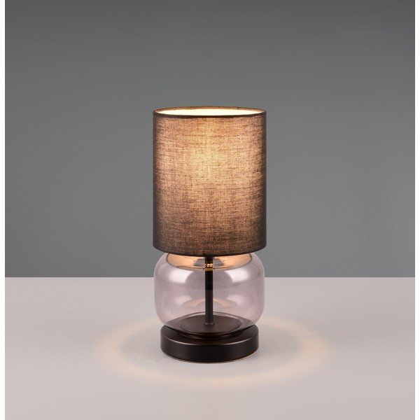 Must-lilla laualamp tekstiilist varjuga (kõrgus 28,5 cm) Elio - Trio-image-1