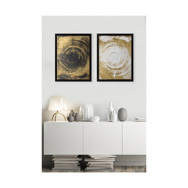 Komplekt 2 maali Ringid Kuldne - Tablo Center-image-1