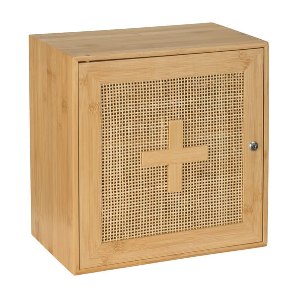 Puiduvärvi bambusest seinale esmaabikarp  30x30 cm Allegre – Wenko-image-2