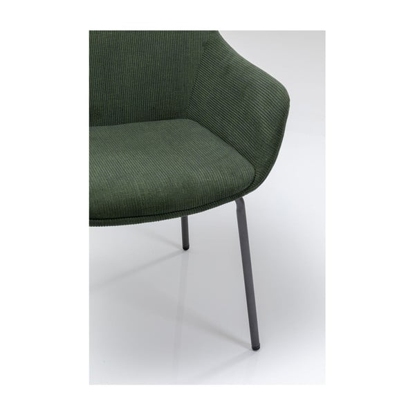 2 rohelise sametist tooli komplekt koos käetugedega Avignon - Kare Design-image-4