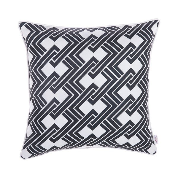 Černobílý povlak na polštář Mike & Co. NEW YORK Squary Geometric Inverse, 43 x 43 cm