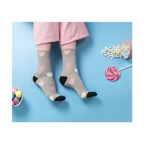 Sada 2 párů barevných ponožek Funky Steps Love, velikost 35 – 39-image-1
