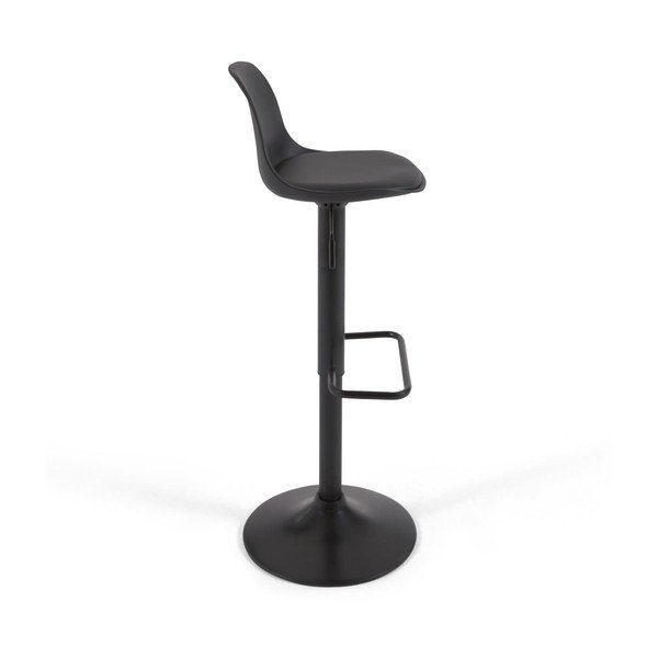 Matt must baaritool reguleeritava kõrgusega, kunstnahast (istme kõrgus 60 cm) Orlando-T - Kave Home-image-3