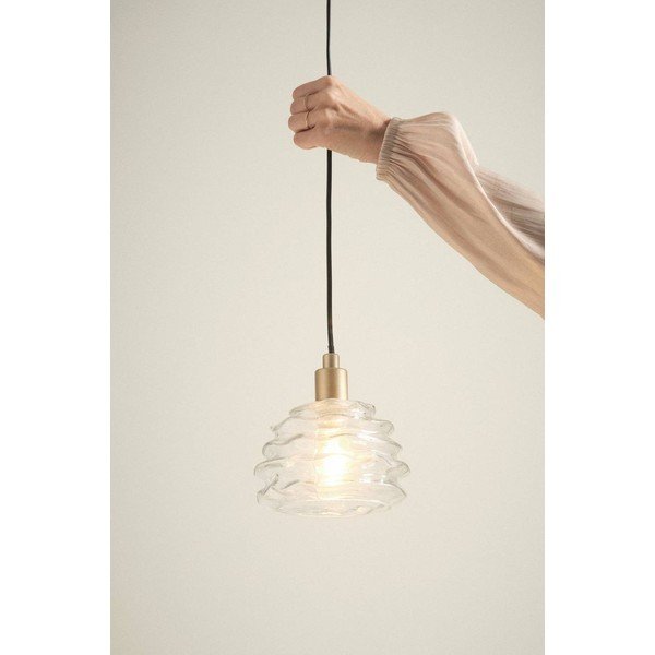 Kuldse värvi klaasist ripplamp, läbimõõduga 15 cm Fall - Jotex-image-1